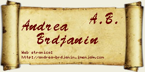 Andrea Brđanin vizit kartica